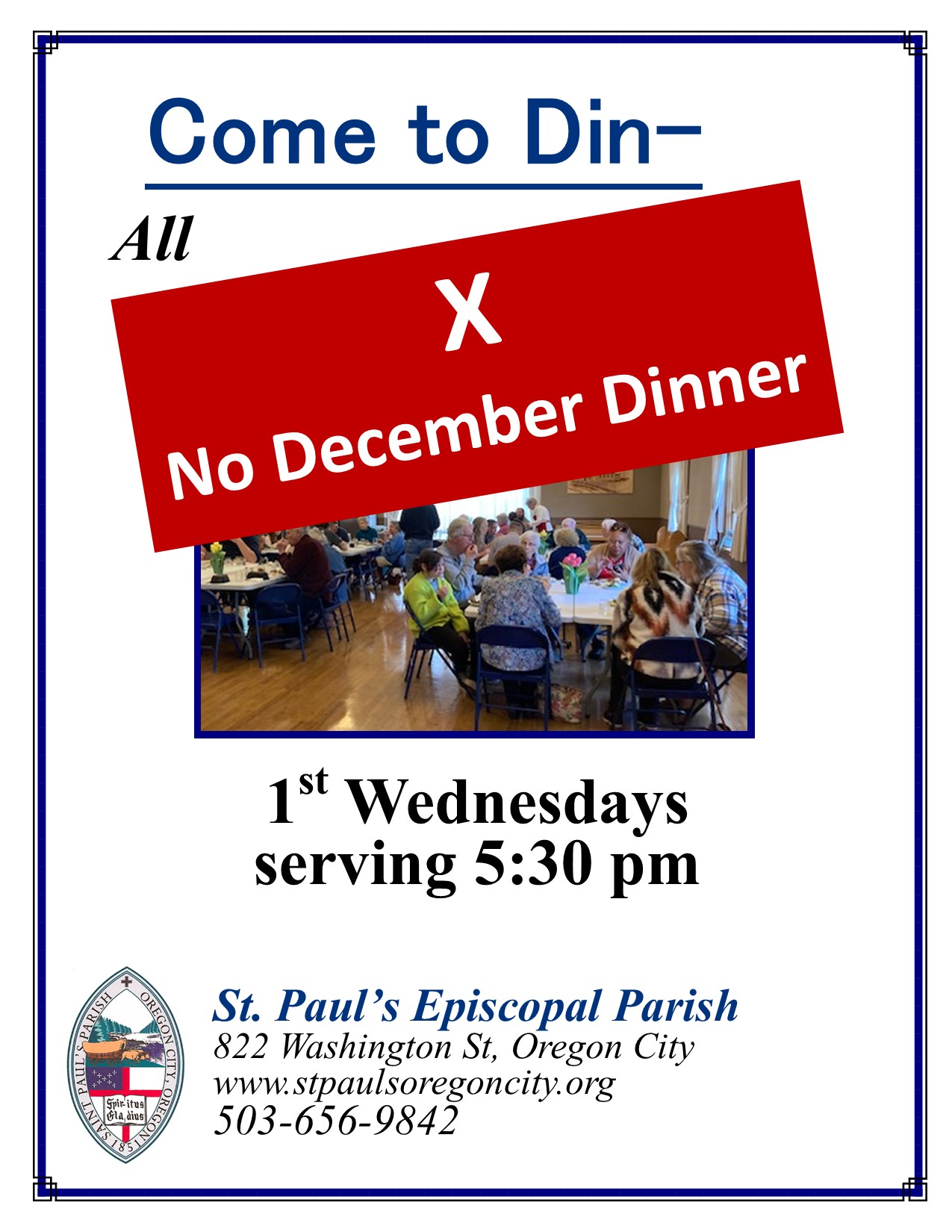 jpeg 2025 Come to Dinner Flyer canceled